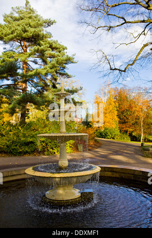 The fountain in Botanical Gardens Sheffield South Yorkshire UK Stock Photo