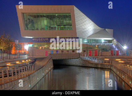 Museum of Liverpool at dusk,Merseyside,England,UK Stock Photo
