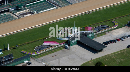 aerial photograph Churchill Downs Thoroughbred racetrack, Louisville, Kentucky Stock Photo