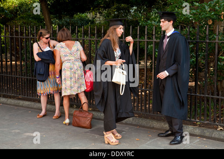 Graduation Ceremony for University College London Students, Bedford Square, London, England Stock Photo