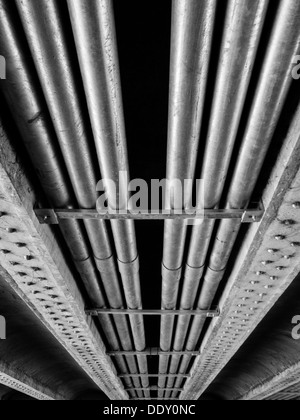 Underside of a bridge along the Nottingham Canal. Nottingham, United Kingdom, UK Stock Photo