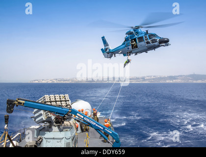 Israeli Air force helicopter, Eurocopter HH-65 Dauphin used by the Israeli Navy missile boat class Saar 4.5