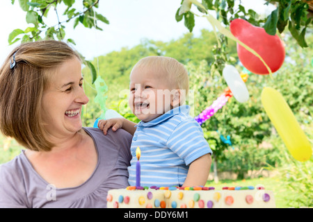 mother with baby Stock Photo