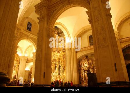 Interior Of The Iglesia Colegial Del Divino Salvador. El Divino ...