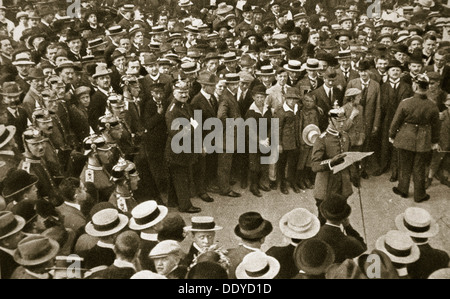 Proclamation of War, World War One, 1914, Constantinople, Turkey Stock ...