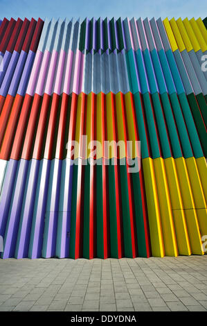 Colourful facade on the Mira-Muenchen-Nordheide shopping mall Stock Photo
