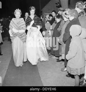 Princesses Sibylla and Margaretha on their way to a wedding, Glumslöv, Landskrona, Sweden, 1961. Artist: Unknown Stock Photo