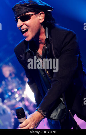 Klaus Meine, Scorpions, at the AVO Session in Basel, Switzerland Stock Photo