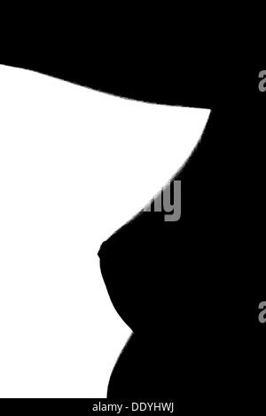 Woman, breasts, shape, silhouette Stock Photo - Alamy