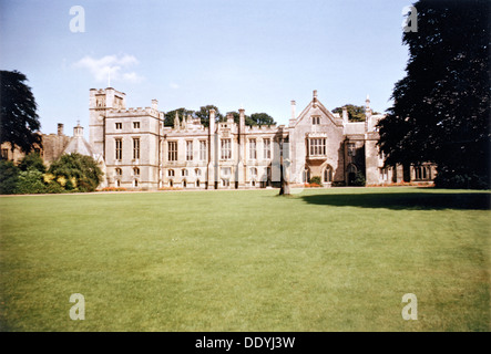 South aspect of Newstead Abbey, Nottinghamshire, 1965. Artist: George L Roberts Stock Photo