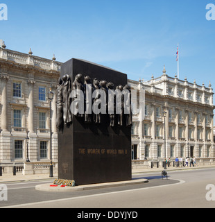The Women of World War two memorial, Whitehall, London. Stock Photo