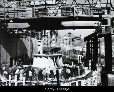 Sayano-Shushenskaya hydroelectric station, USSR, 1970s. Artist: Unknown Stock Photo