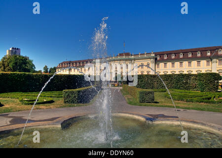 Garden view of Germany's largest Baroque palace, Ludwigsburg Palace, built from 1704-33, Ludwigsburg, Baden-Wuerttemberg Stock Photo