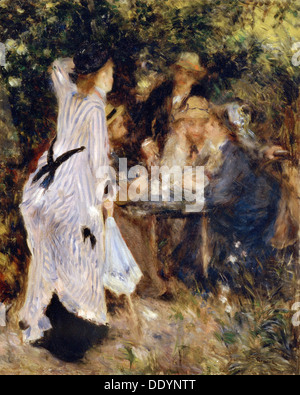 'In the Garden (Au Jardin du Moulin de la Galette)', 1876.  Artist: Pierre-Auguste Renoir Stock Photo