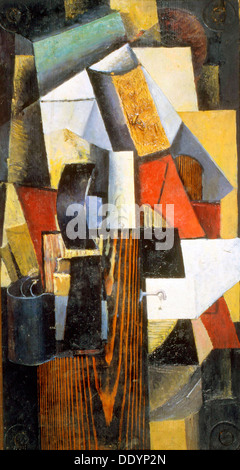 'The Nonstop Station. Kuntsevo', 1913. Artist: Kazimir Malevich Stock Photo