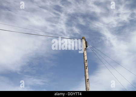 A utility pole Stock Photo