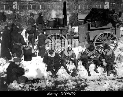 An American infantry camp in Siberia, Russia, December 1918.  Artist: Anon Stock Photo