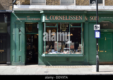 Cornelissen and Son art supply shop Bloomsbury district London Stock ...