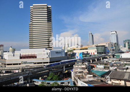 Transportation in downtown Bangkok, capital city of Thailand Stock Photo