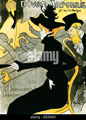 'Divan Japonais' (poster), 1892.  Artist: Henri de Toulouse-Lautrec Stock Photo