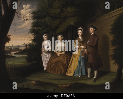 The Wiley Family, 1771. Artist: Williams, William (1727-1791) Stock Photo