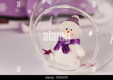 Christmas decoration with a snowman Stock Photo
