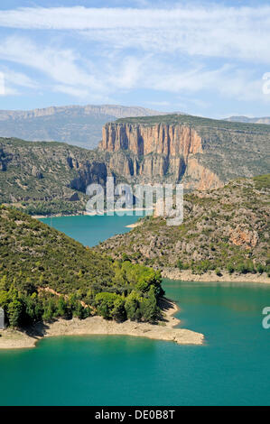 Panta de Camarasa reservoir, Noguera Pallaresa River, Tremp, Lleida province, Catalonia, Spain, Europe, PublicGround Stock Photo