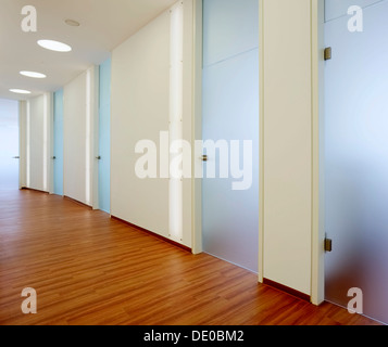 Interior view of a newly established dental practice, doors to the waiting rooms Stock Photo