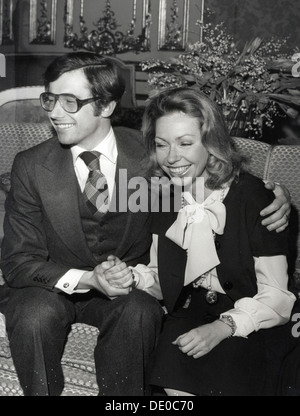 Engagement of Princess Christina of Sweden and Tord Magnuson, 1 February 1974. Artist: Unknown Stock Photo