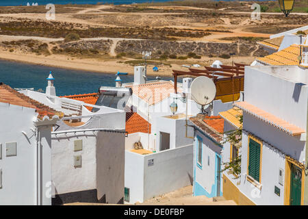 View of Portimao as seen from Ferragudo, Algarve, Portugal, Europe Stock Photo
