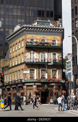 The Albert Public House distinguished pub that has survived the Blitz and 1960's with skyscrapers that surrounding it London