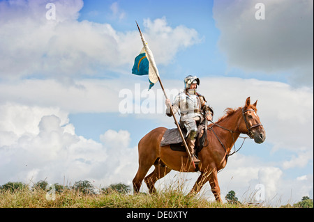 The 'Berkeley Skirmish' medieval reinactments at Berkeley Castle near Gloucester where the 500th anniversary of the battle of Fl Stock Photo