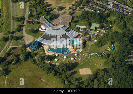 Aerial view, Heveney amusement park, Witten, Ruhr region, North Rhine-Westphalia Stock Photo