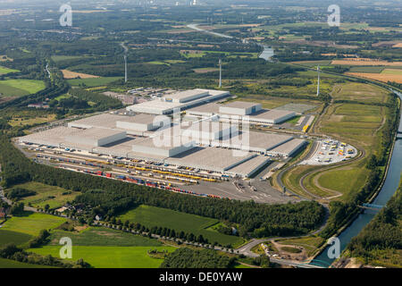 Aerial view, IKEA logistics centre, Ellinghausen, Dortmund, Ruhr area, North Rhine-Westphalia Stock Photo