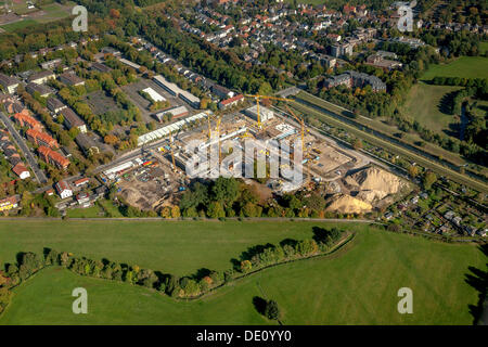 Aerial view, HSHL Hochschule Hamm-Lippstadt, Hamm-Lippstadt University of Applied Sciences, Hamm, Ruhr area Stock Photo