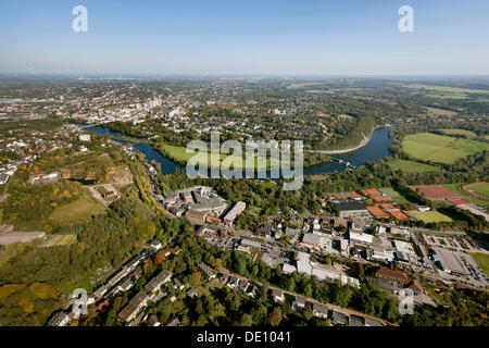 Aerial view, Muelheim an der Ruhr, Ruhr area, North Rhine-Westphalia Stock Photo