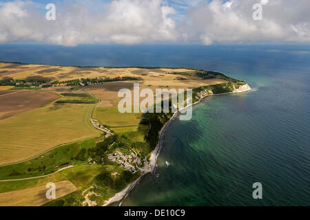 Aerial view, village of Vitt on the island of Ruegen Stock Photo