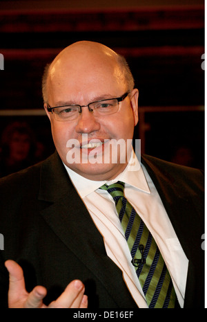 Altmaier, Peter, * 18.6.1958, German politician (Christian Democratic Union), Federal Minister for the Environment since 2012, portrait, guest in the telecast 'Markus Lanz', Hamburg, Germany, 26.3.2013, Stock Photo