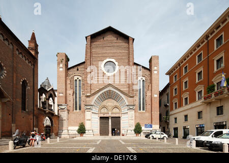 Basilica of Sant'Anastasia, Verona, Veneto, Italy, Europe Stock Photo