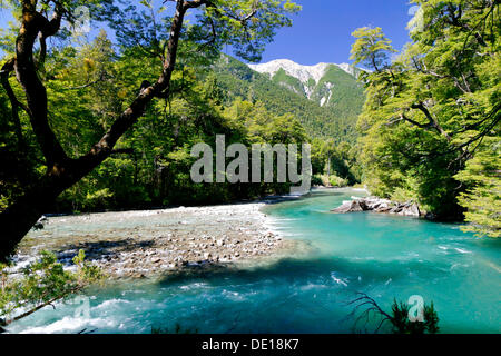 Esquel river, Los Alerces National Park, Chubut Province, Patagonia, Argentina, South America Stock Photo