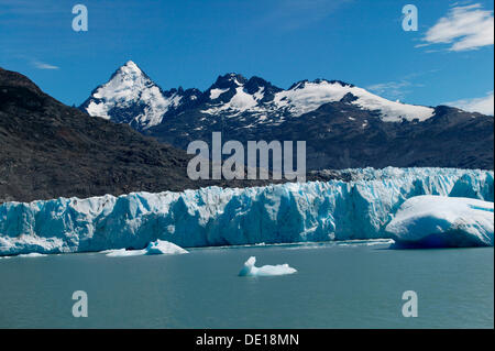 Upsala Glacier, Lago Argentino, Los Glaciares National Park, UNESCO World Heritage Site, Cordillera, Santa Cruz province Stock Photo