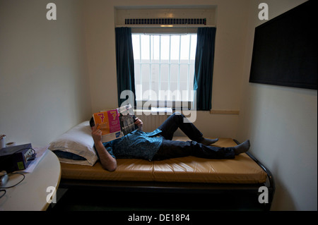 Holland-Scheveningen. 15-05-12. A man in prison. Stock Photo