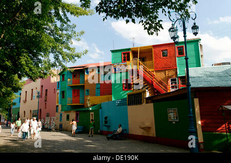 Life-size Human Dolls Looking into Street in La Boca, Buenos Aires