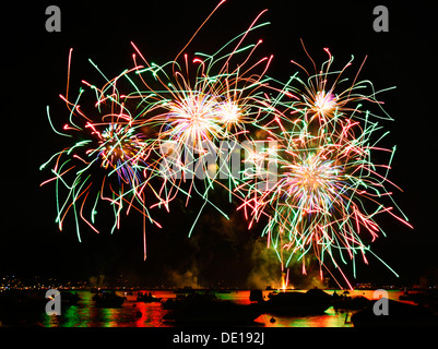 Firework Zurich Stock Photo