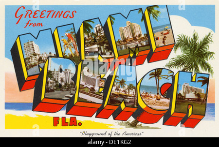 Postcard - Hello from Miami Beach, Florida