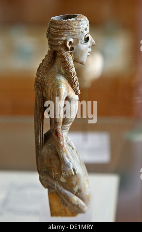 One of the most extraordinary exhibits in the archaeological museum of Vathi, Samos island, Aegean sea, Greece. Stock Photo