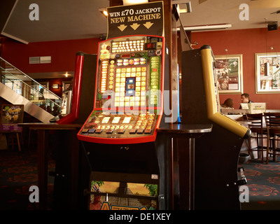 Slot machine in pub UK Stock Photo