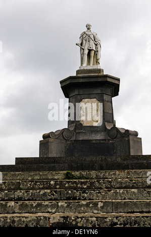 A marble statue of Prince Albert in Field Marshal's uniform wearing the Order of the Garter inaugurated by Prince Arthur in 1865 Stock Photo