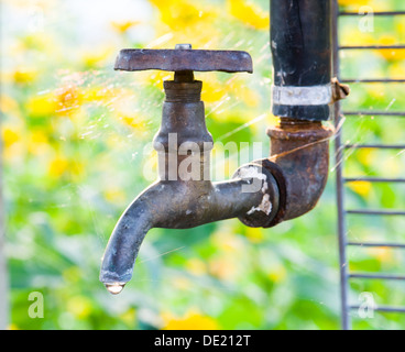 rusty tap water Stock Photo