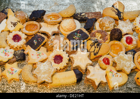 Homemade Christmas cookies, Bavaria Stock Photo